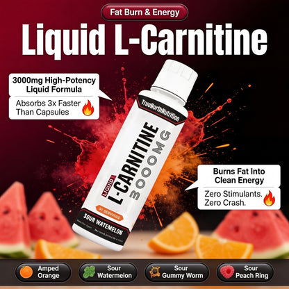 TrueNorthNutrition™ Liquid L-Carnitine 3000 MG